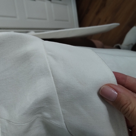 Ralph Lauren Purple Label White Trench Linen Coat 6 - Picture 8 of 12